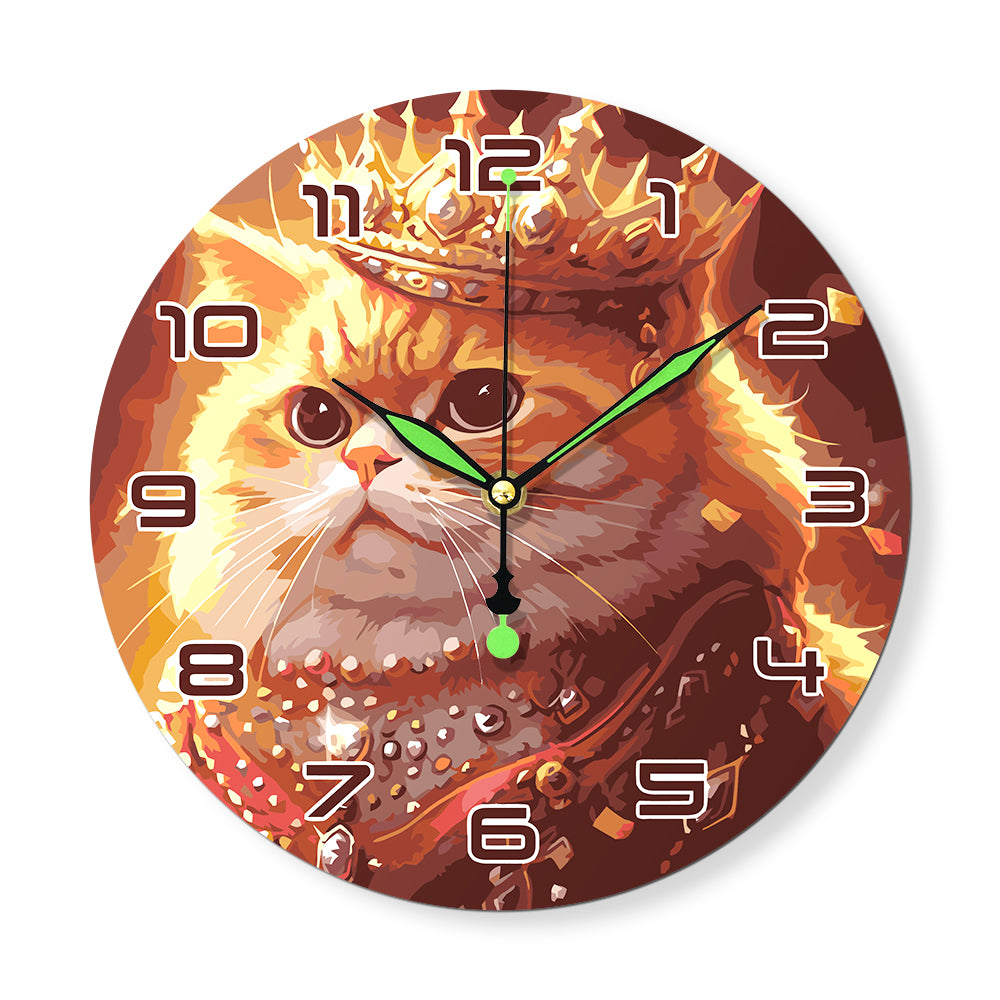 Paint the Moment – Regal Feline Clock Kit