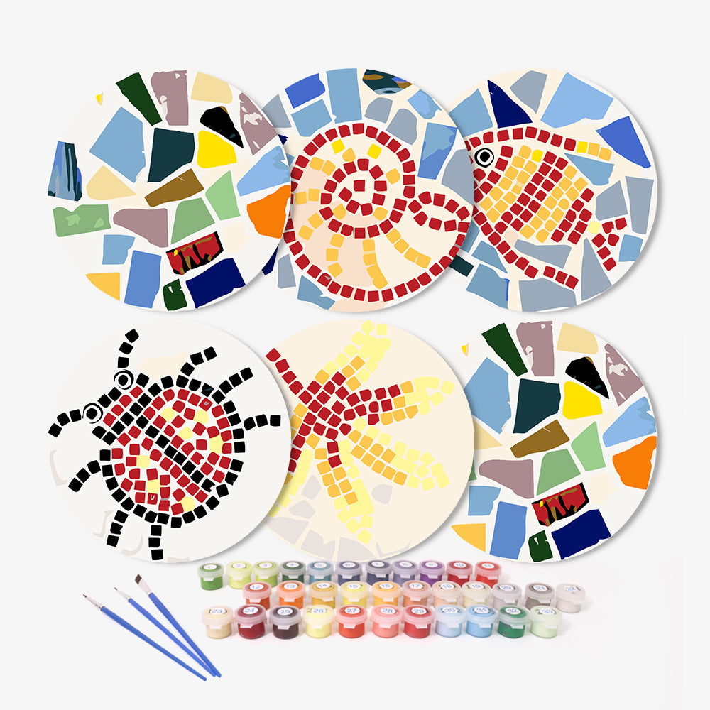 6 Piece Christmas Placemat Set 20cm - Set 8