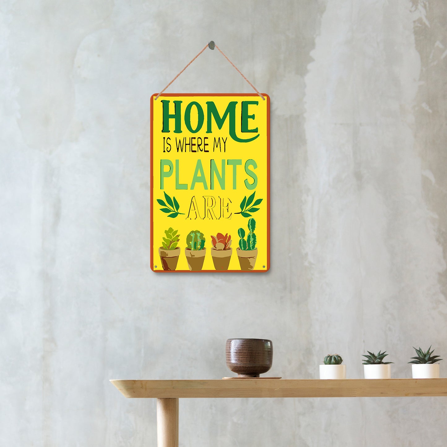 Home is Where My Plants Are – Vintage Paint by Numbers