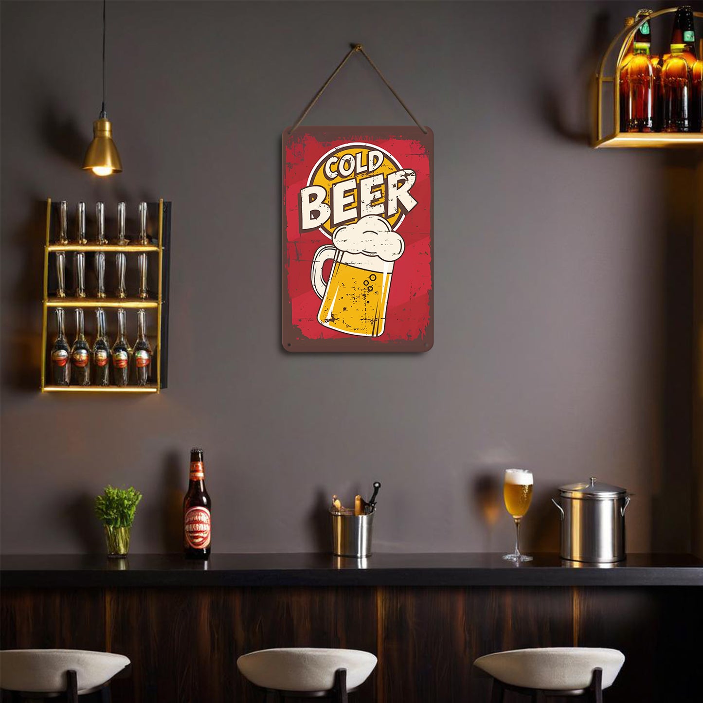 Cold Beer Mug – Vintage Paint by Numbers