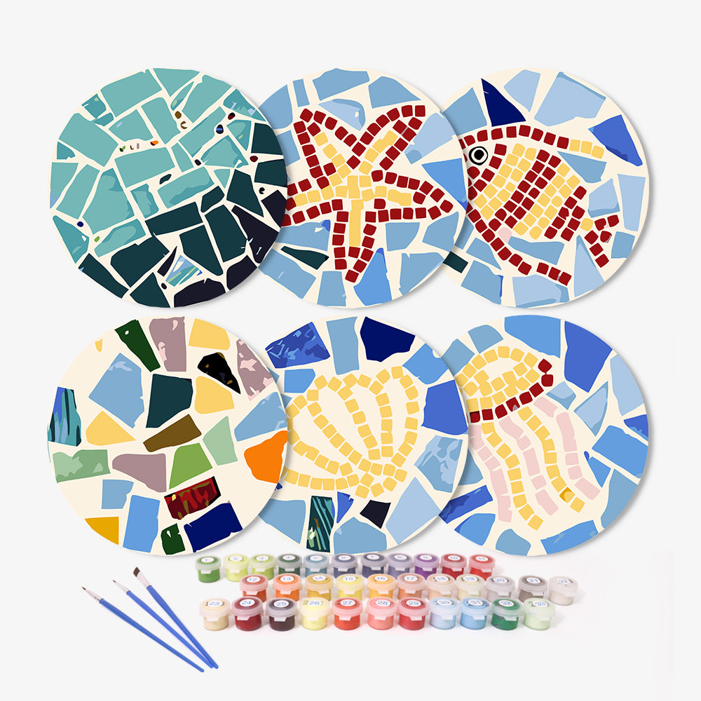 6 Piece Christmas Placemat Set 20cm - Set 10