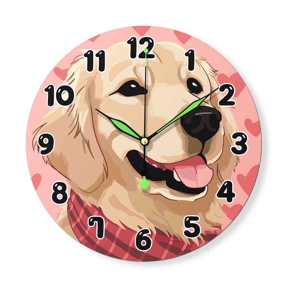 Paint the Moment – Golden Pup Clock Kit