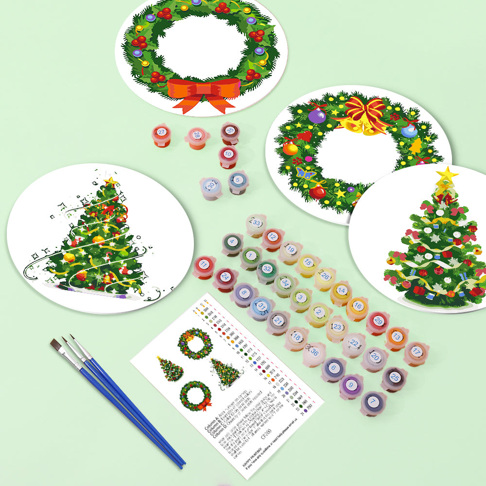 6 Piece Christmas Placemat Set 20cm - Set 25