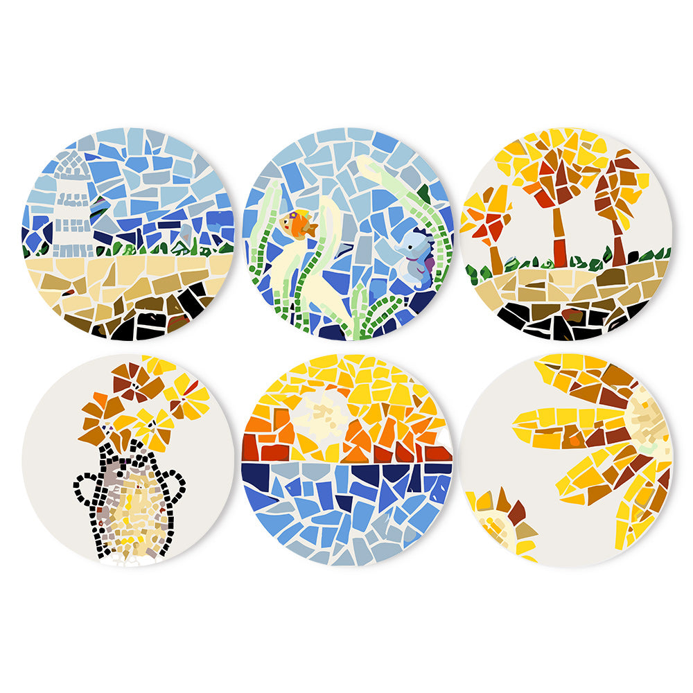 6 Piece Christmas Placemat Set 20cm - Set 11
