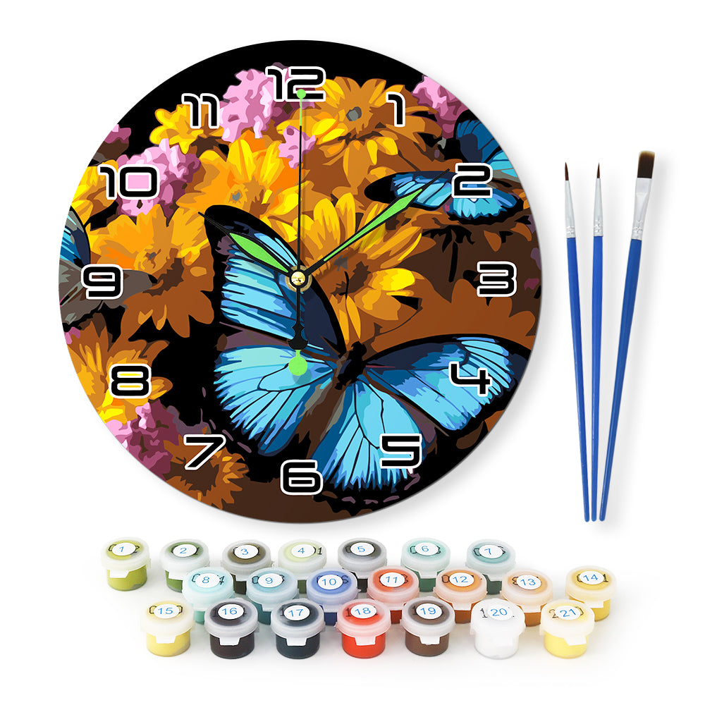 Paint the Moment – Butterfly Bloom Clock Kit