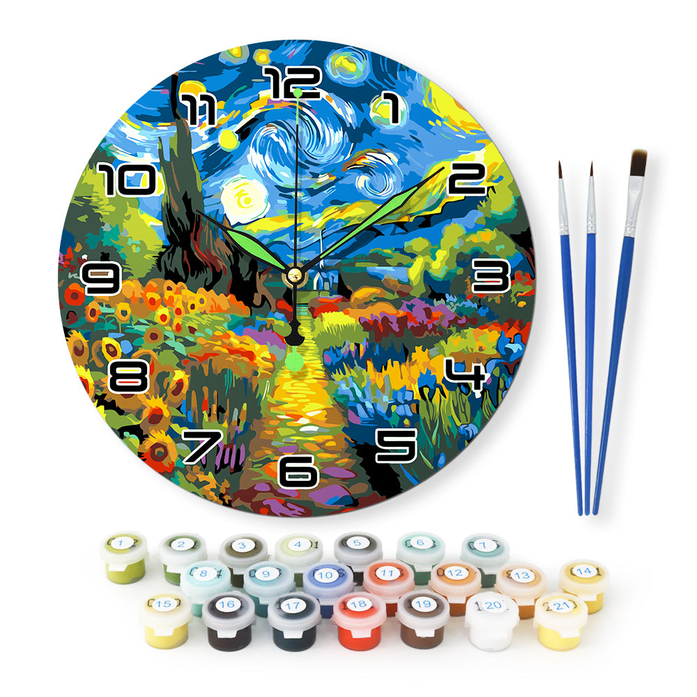 Paint the Moment – Starry Garden Clock Kit