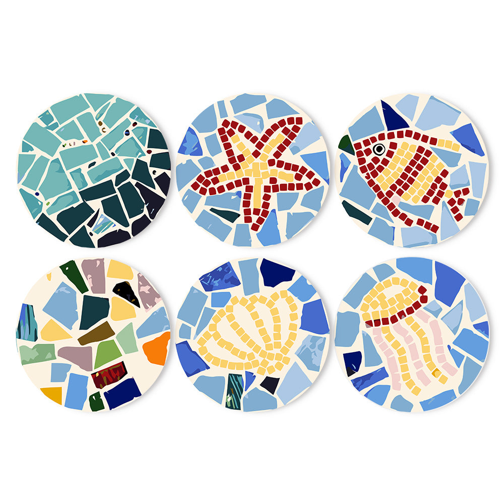 6 Piece Christmas Placemat Set 20cm - Set 10