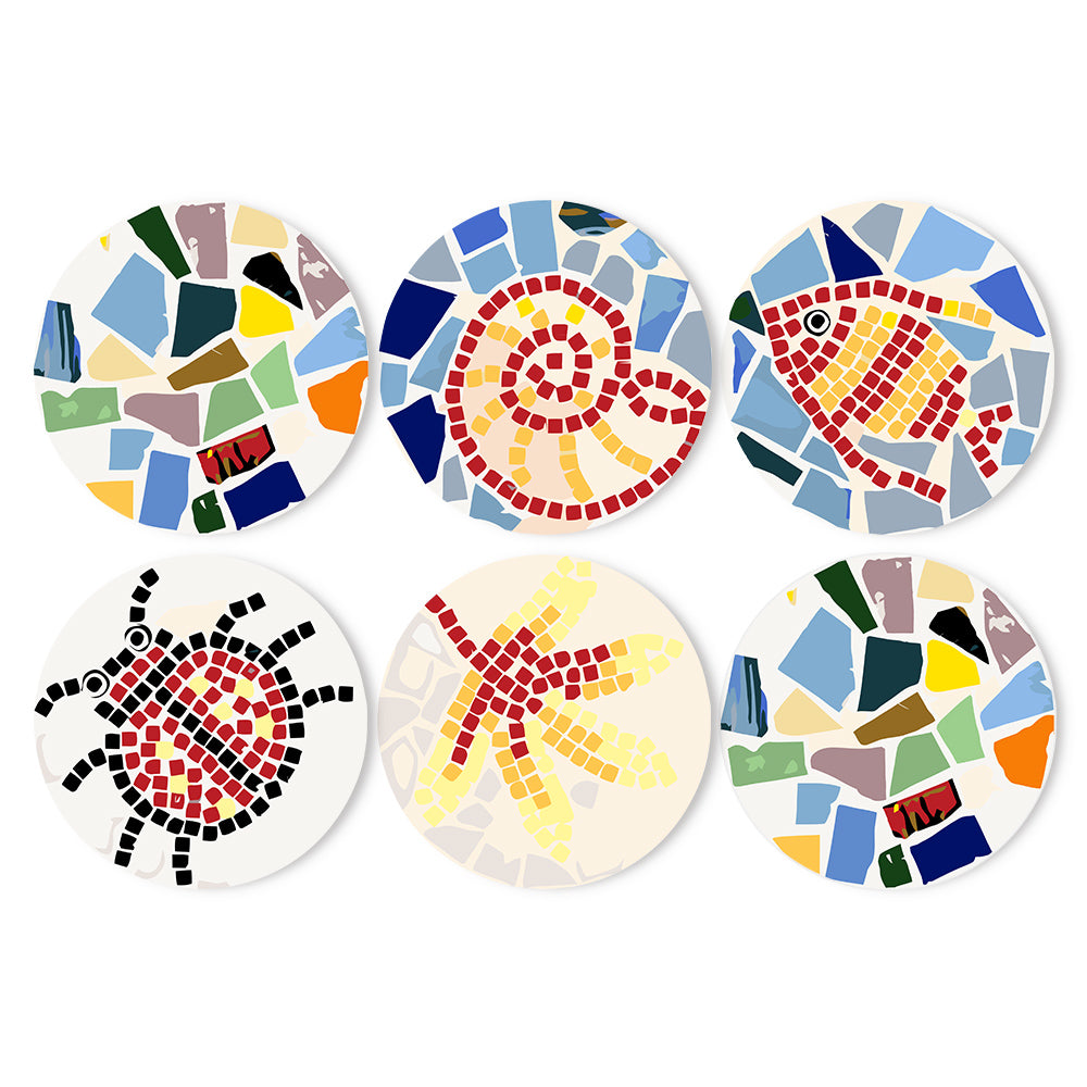 6 Piece Christmas Placemat Set 20cm - Set 8