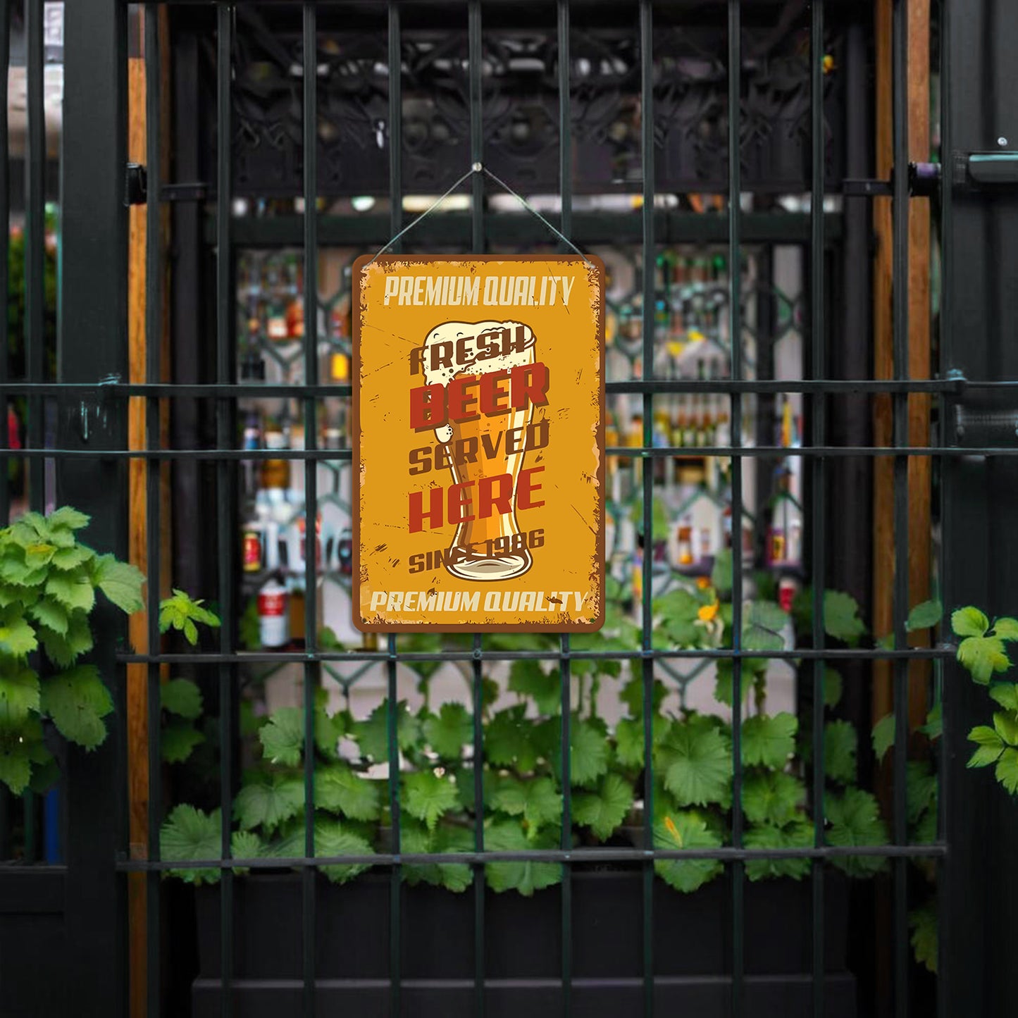 Fresh Beer Served Here – Vintage Paint by Numbers