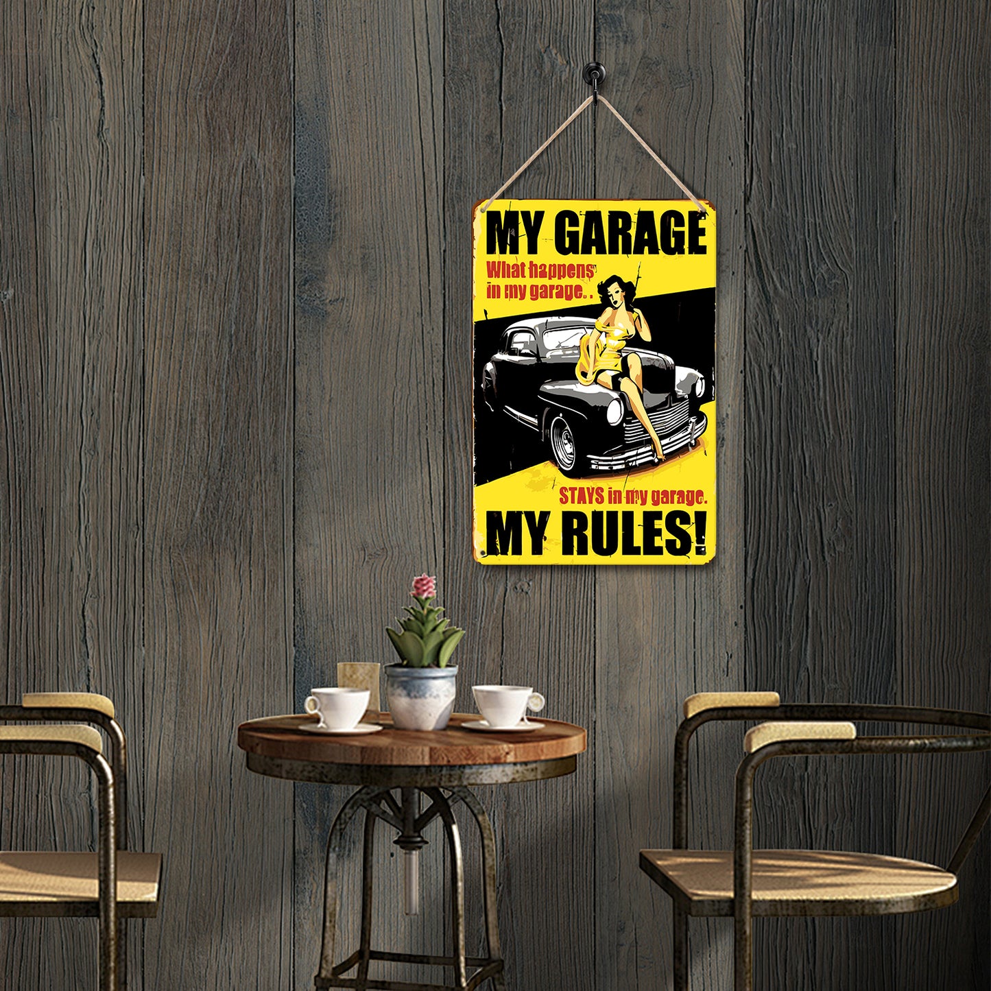 My Garage, My Rules – Vintage Paint by Numbers