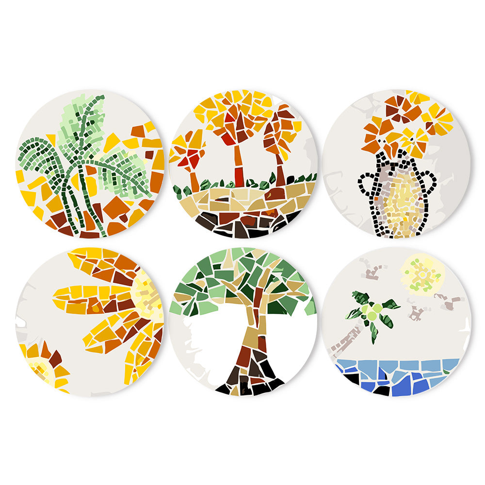 6 Piece Christmas Placemat Set 20cm - Set 12