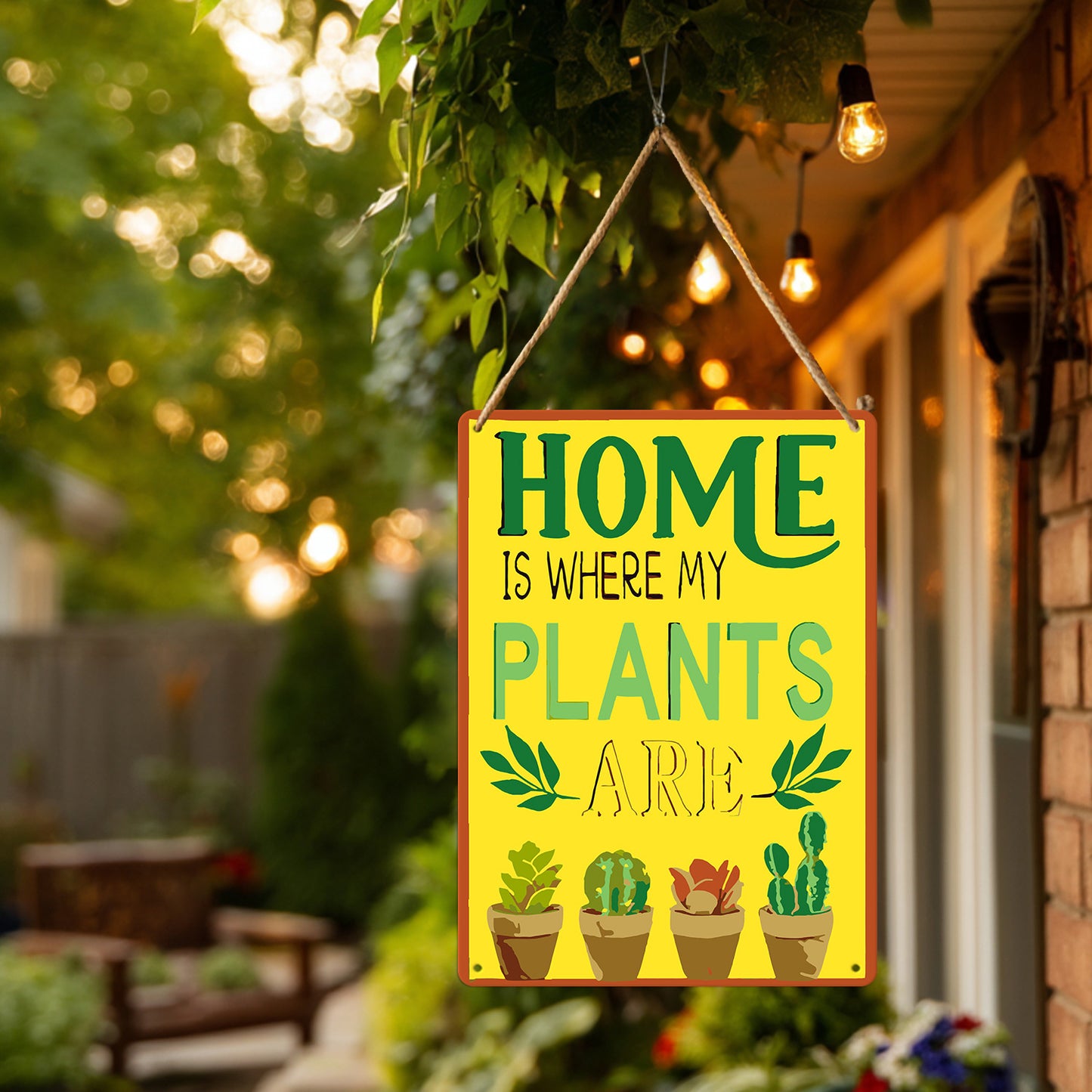 Home is Where My Plants Are – Vintage Paint by Numbers