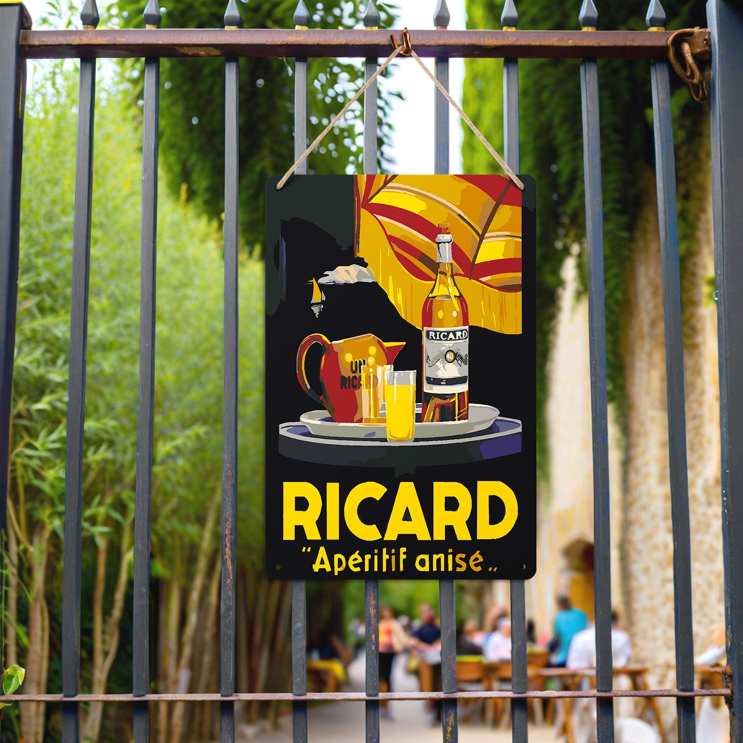 Ricard Aperitif Anise (Dark Background) – Vintage Paint by Numbers