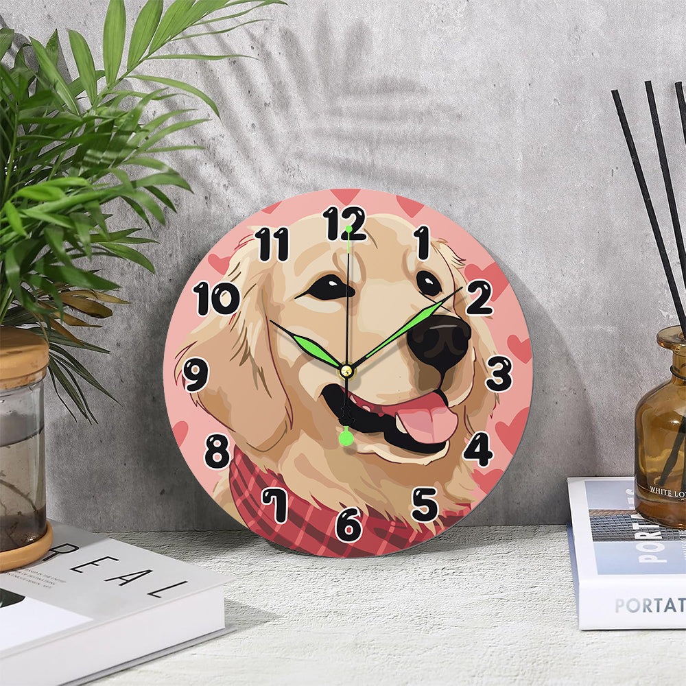 Paint the Moment – Golden Pup Clock Kit