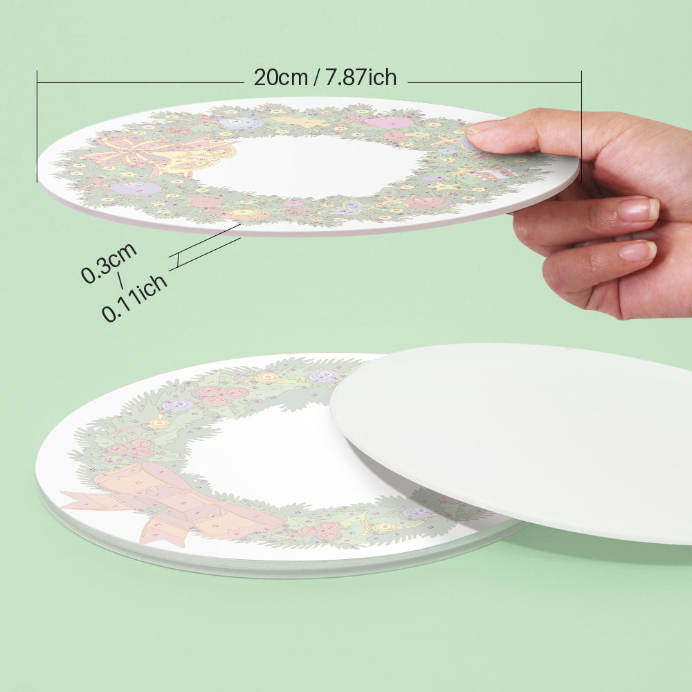 6 Piece Christmas Placemat Set 20cm - Set 25
