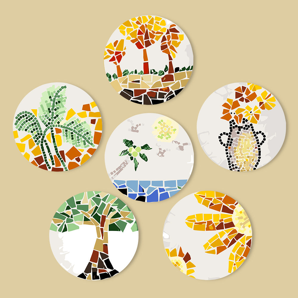 6 Piece Christmas Placemat Set 20cm - Set 12