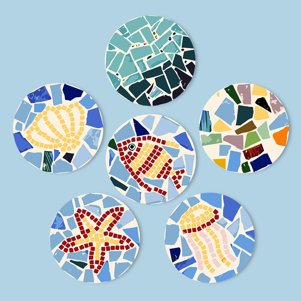 6 Piece Christmas Placemat Set 20cm - Set 10