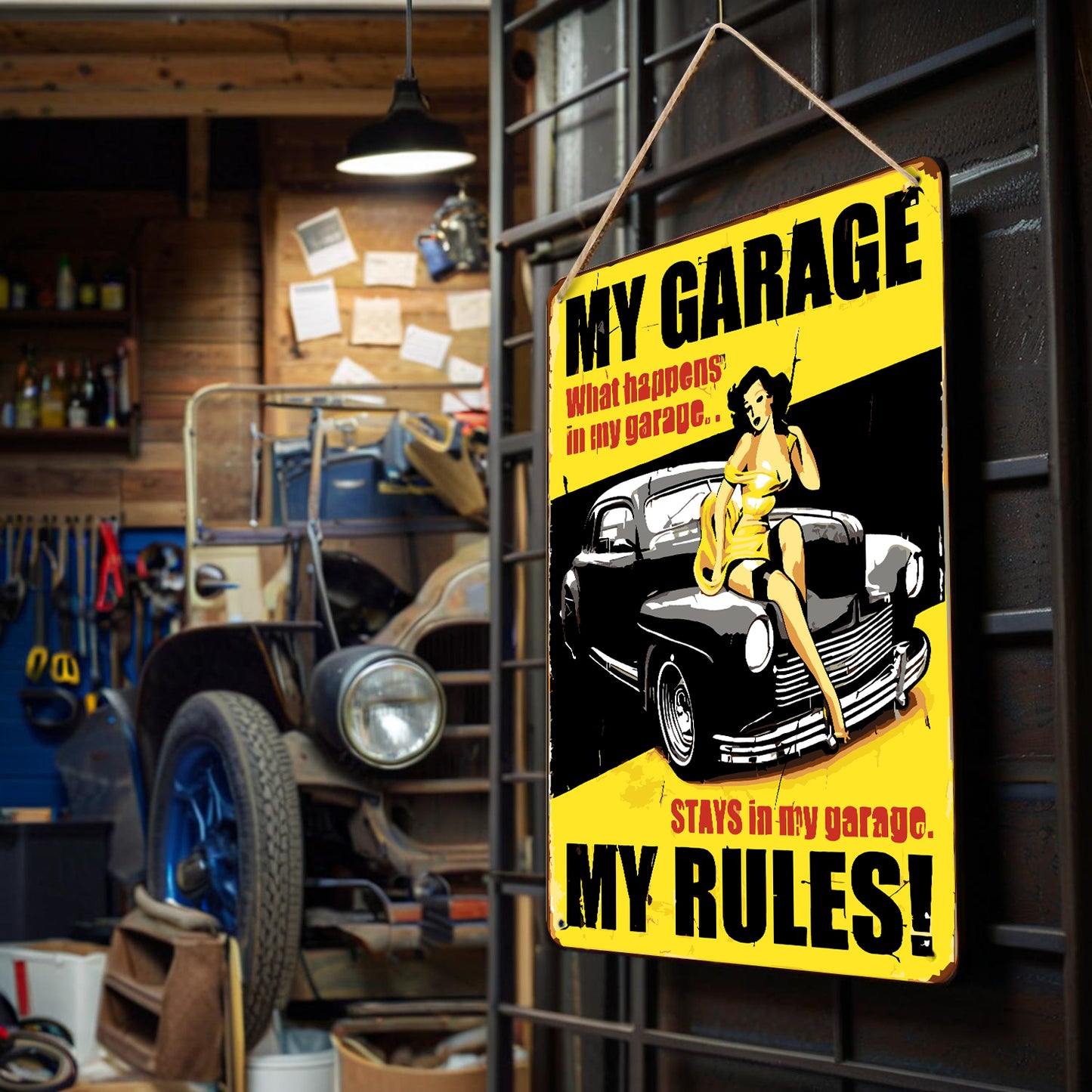 My Garage, My Rules – Vintage Paint by Numbers