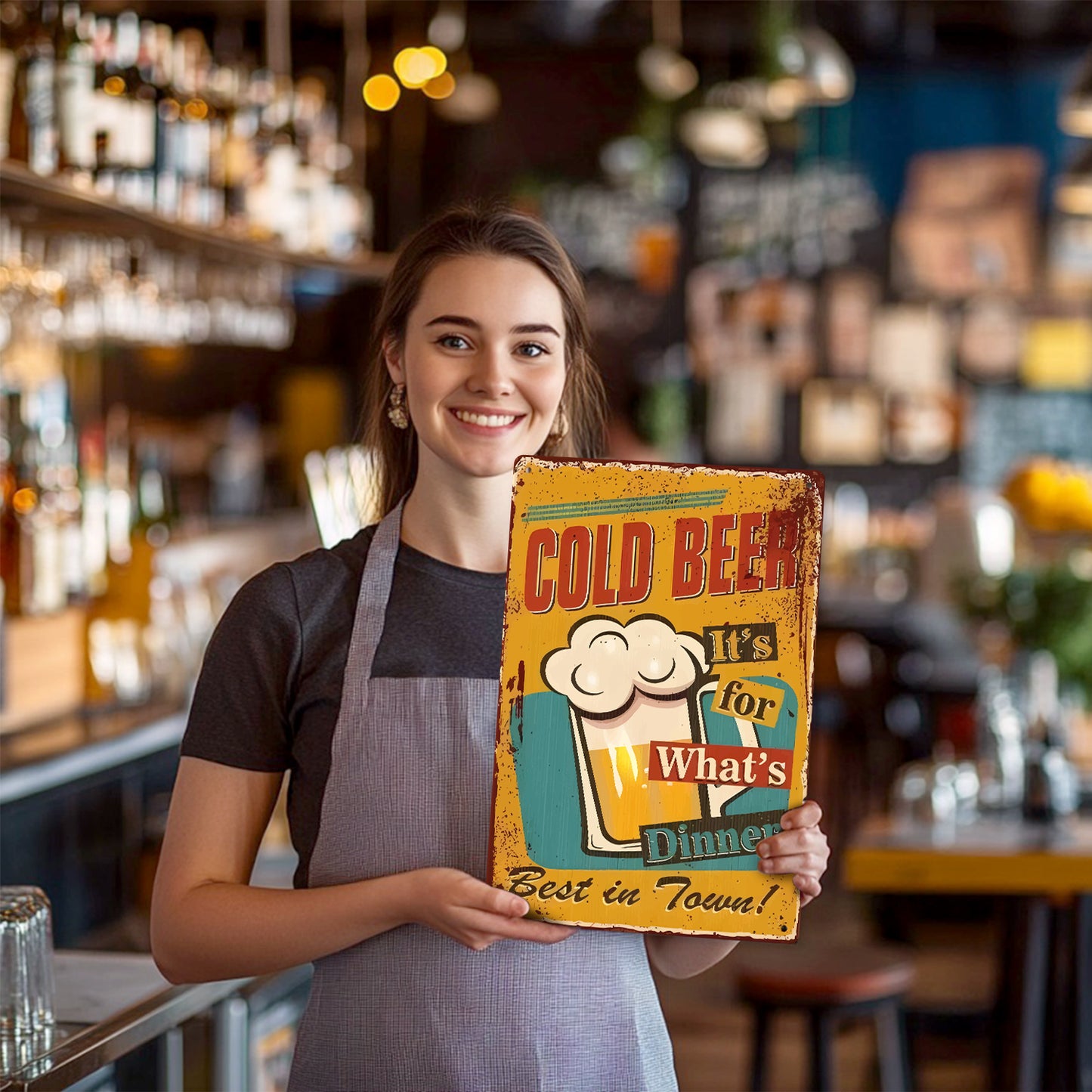 Cold Beer for Dinner – Vintage Paint by Numbers