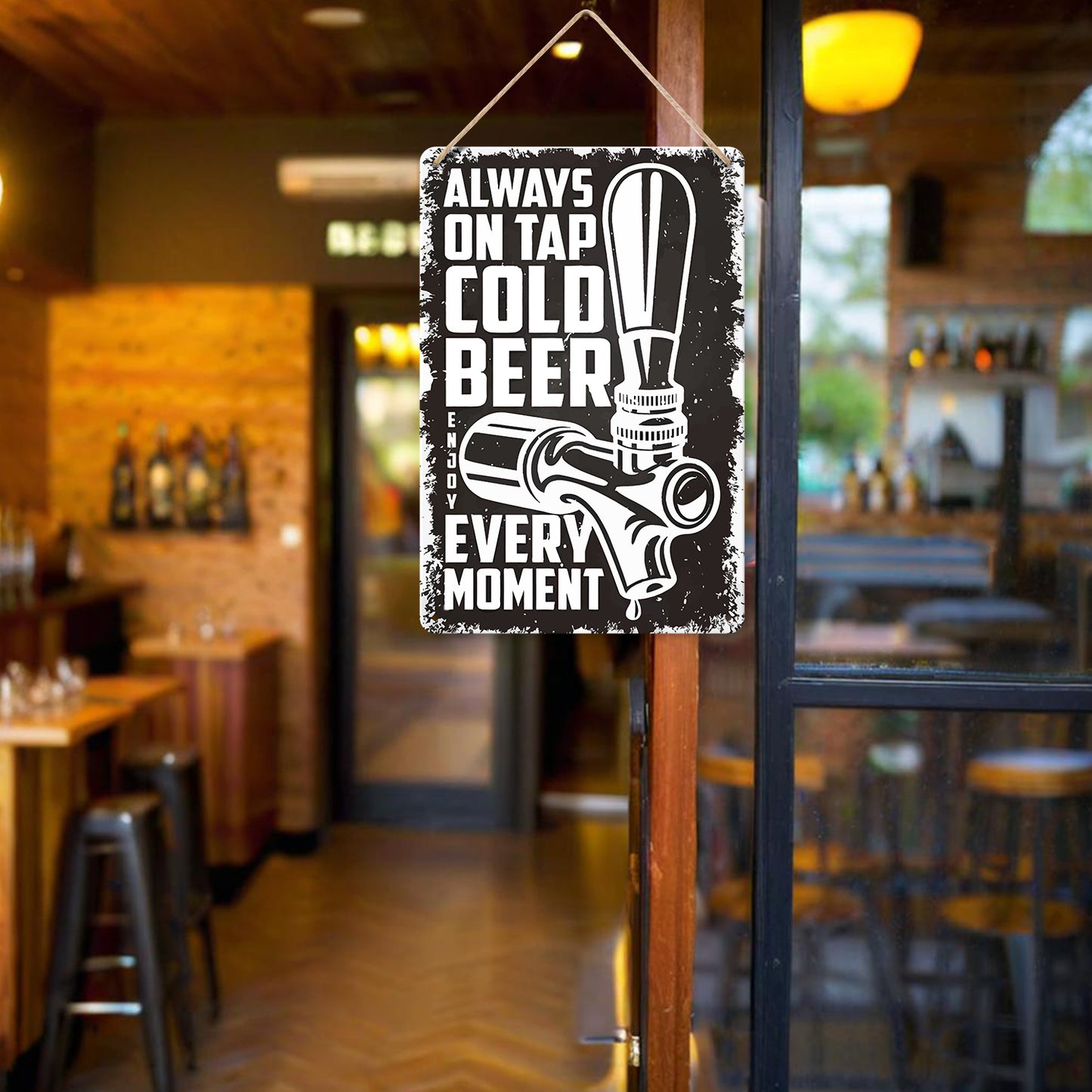 Cold Beer on Tap (Black & White) – Vintage Paint by Numbers