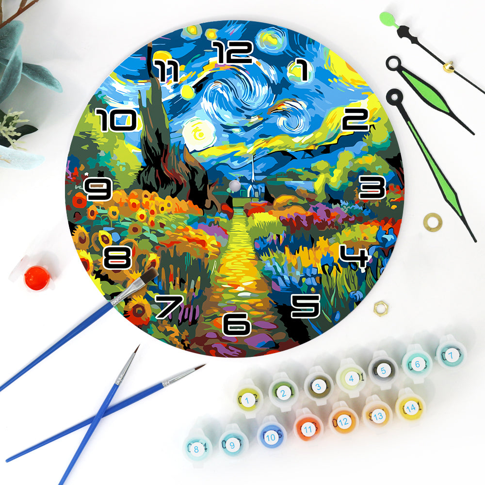 Paint the Moment – Starry Garden Clock Kit