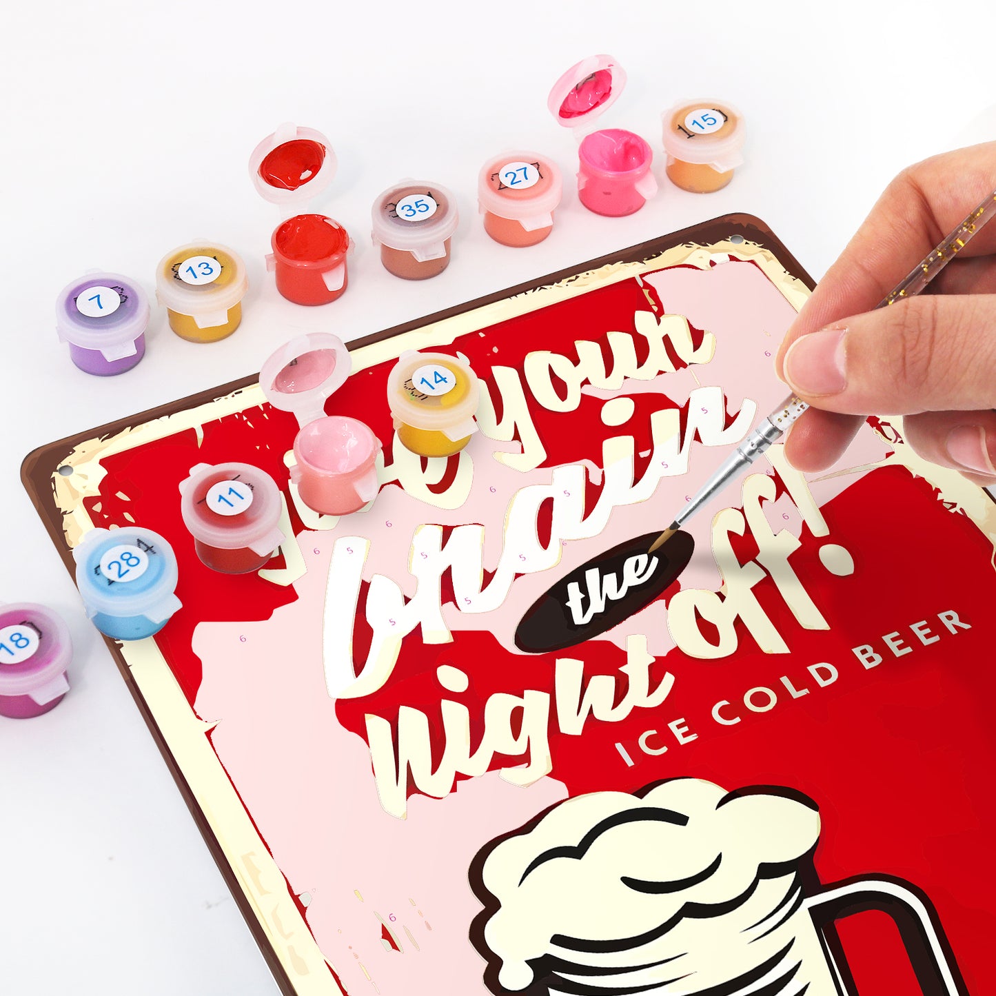 Give Your Brain the Night Off – Vintage Paint by Numbers