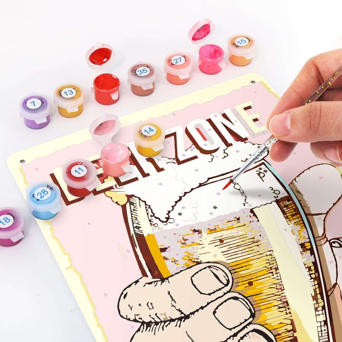 Beer Zone – Vintage Paint by Numbers