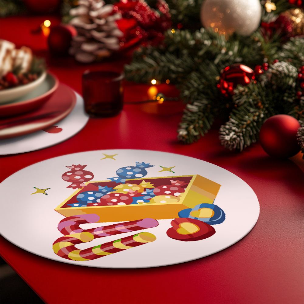 6 Piece Christmas Placemat Set 20cm - Set 28