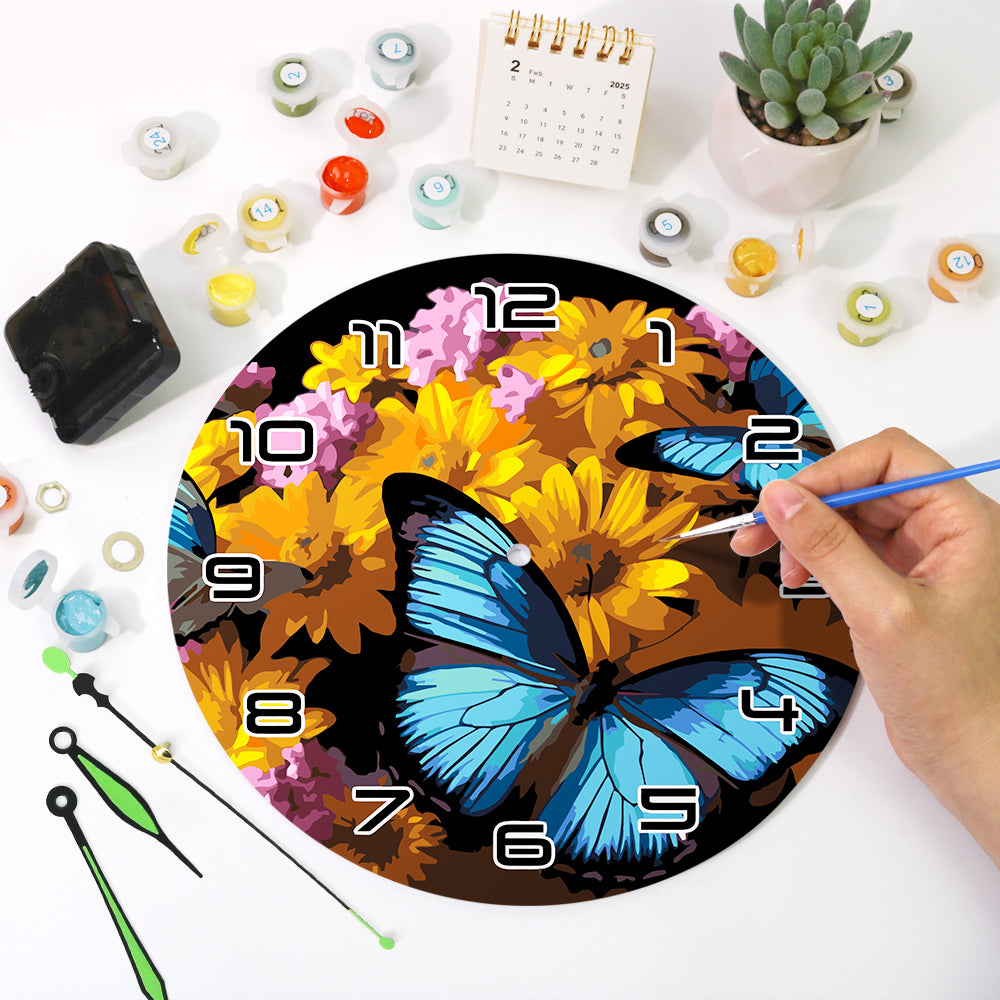 Paint the Moment – Butterfly Bloom Clock Kit