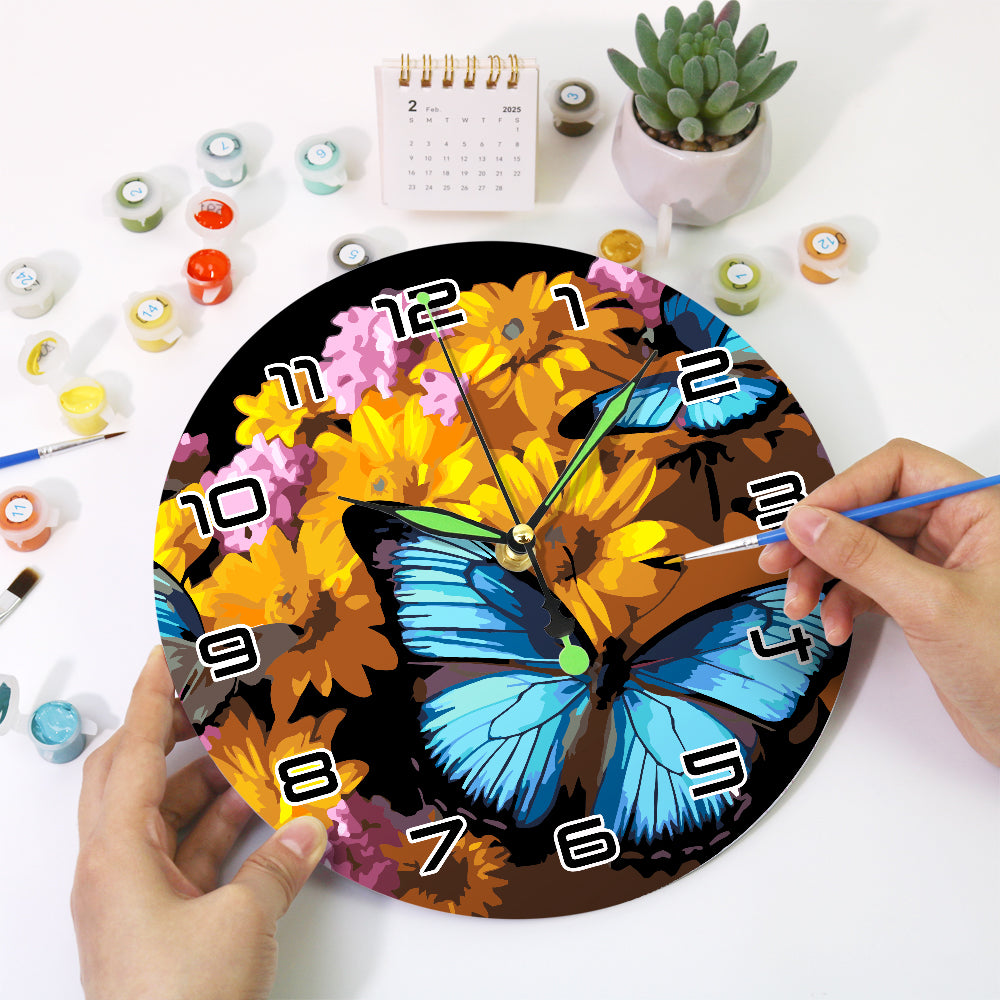 Paint the Moment – Butterfly Bloom Clock Kit