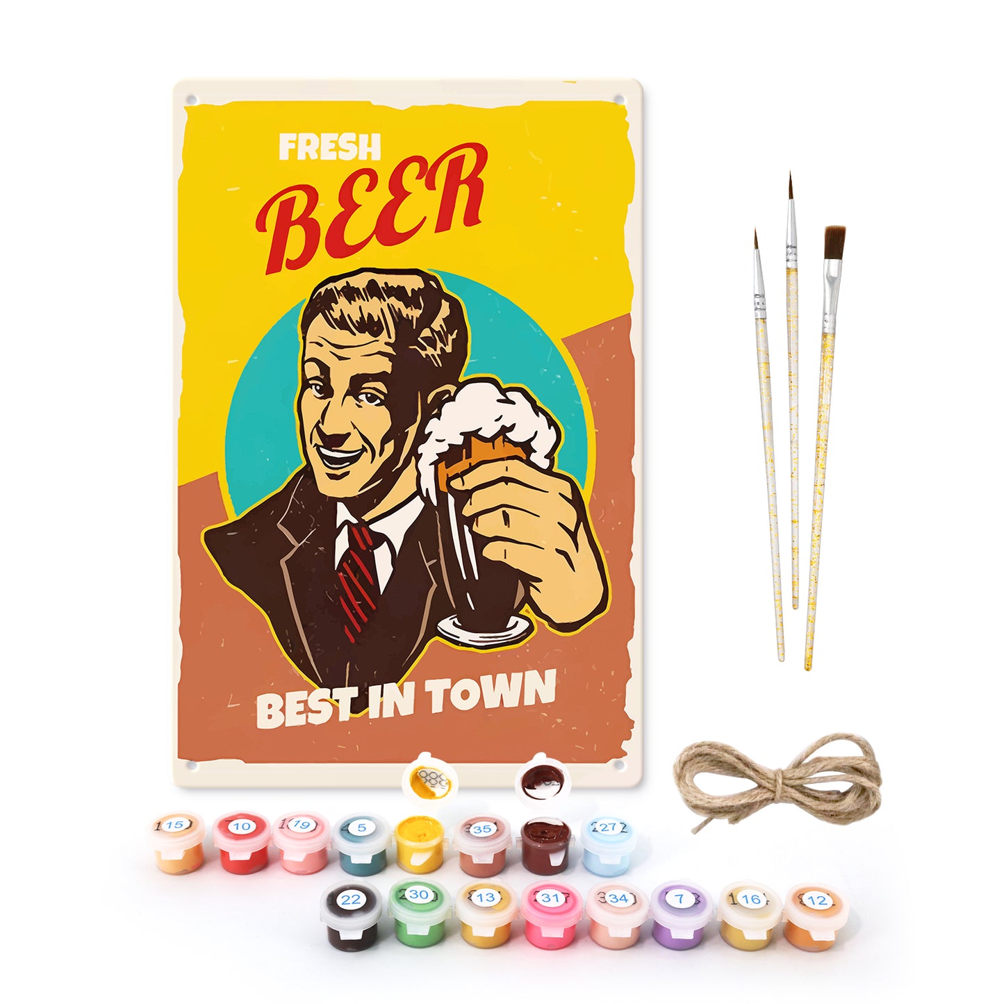Best in Town – Vintage Beer Paint by Numbers
