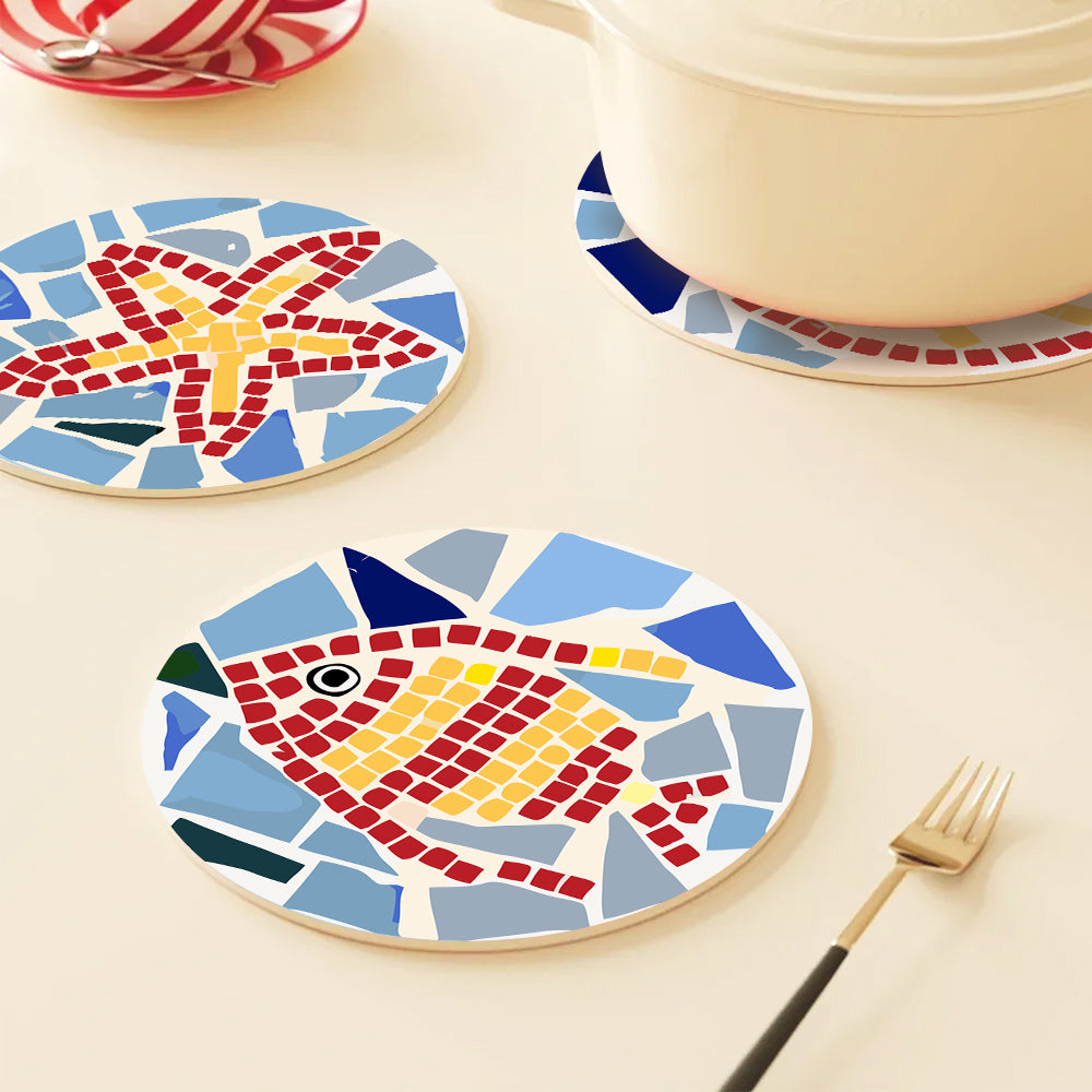 6 Piece Christmas Placemat Set 20cm - Set 8