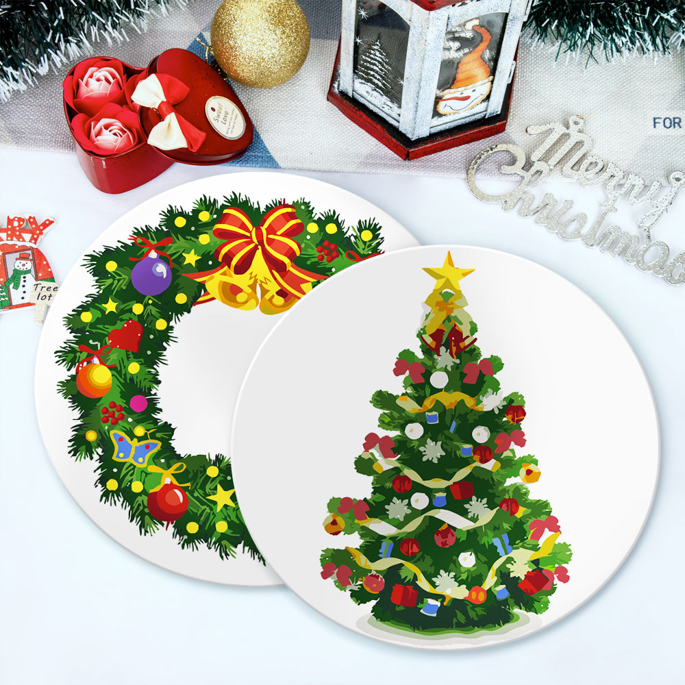 6 Piece Christmas Placemat Set 20cm - Set 25