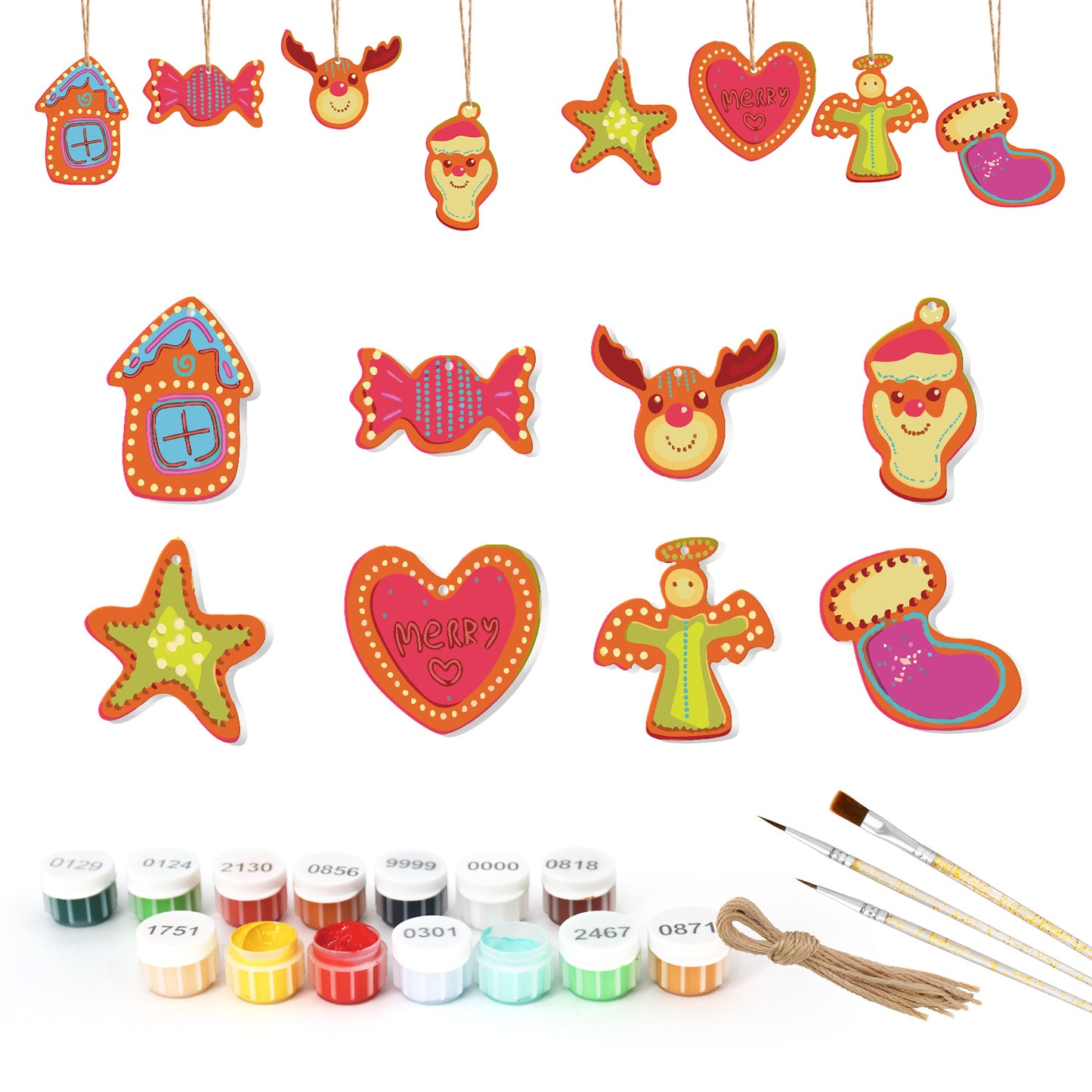 Winter Wonders Paintable Ornaments