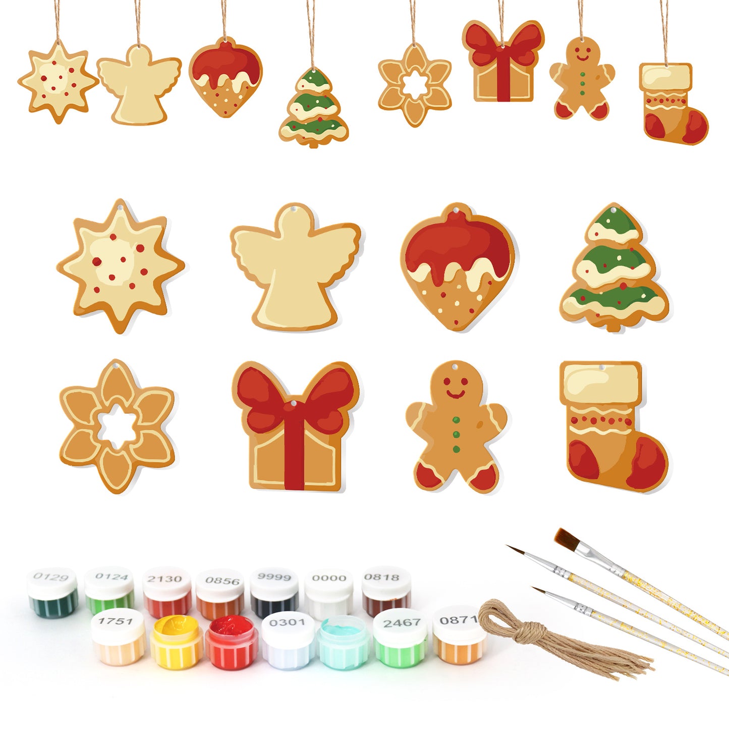 Classic Christmas Treats Paintable Ornaments