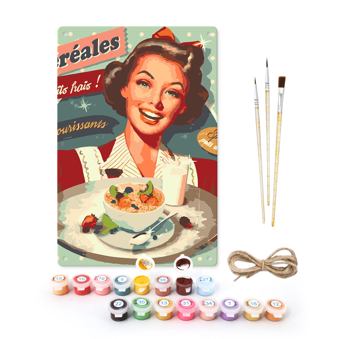 Vintage Cereal Ad – Paint by Numbers