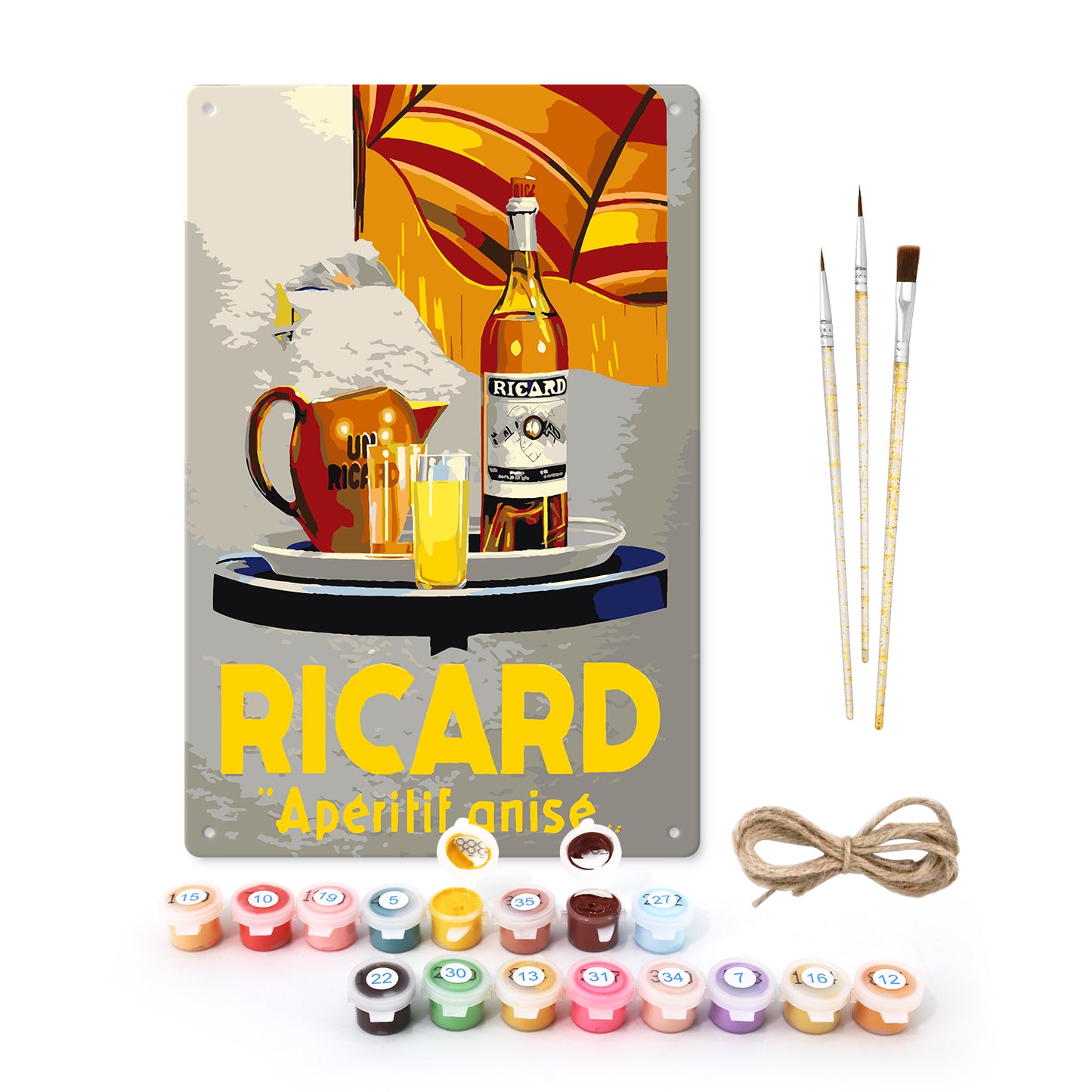 Ricard Aperitif Anise – Vintage Paint by Numbers