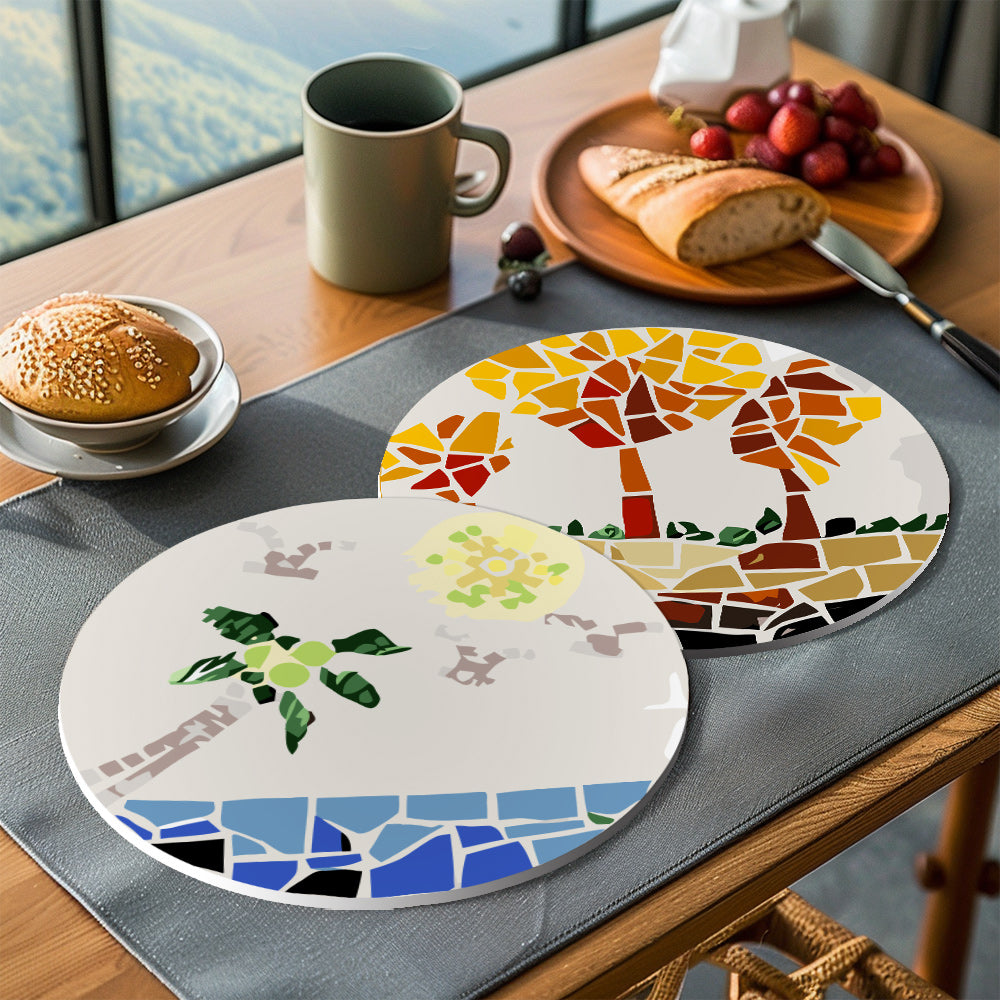 6 Piece Christmas Placemat Set 20cm - Set 12