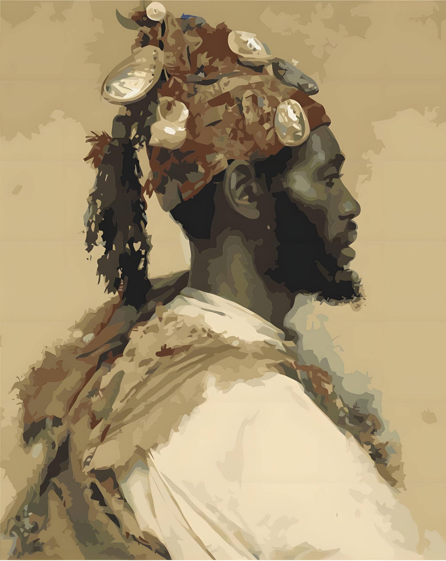 Antike Stadt im Mondschein