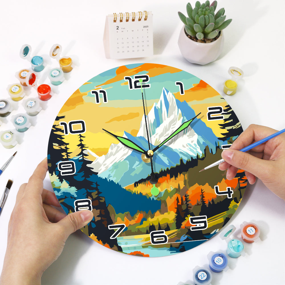 Paint the Moment – Mountain Majesty Clock Kit