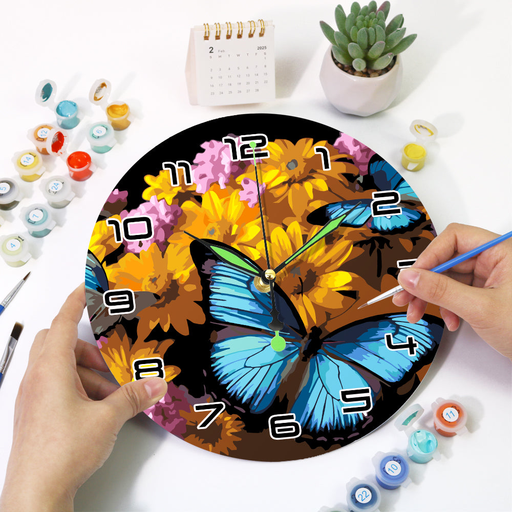 Paint the Moment – Butterfly Bloom Clock Kit