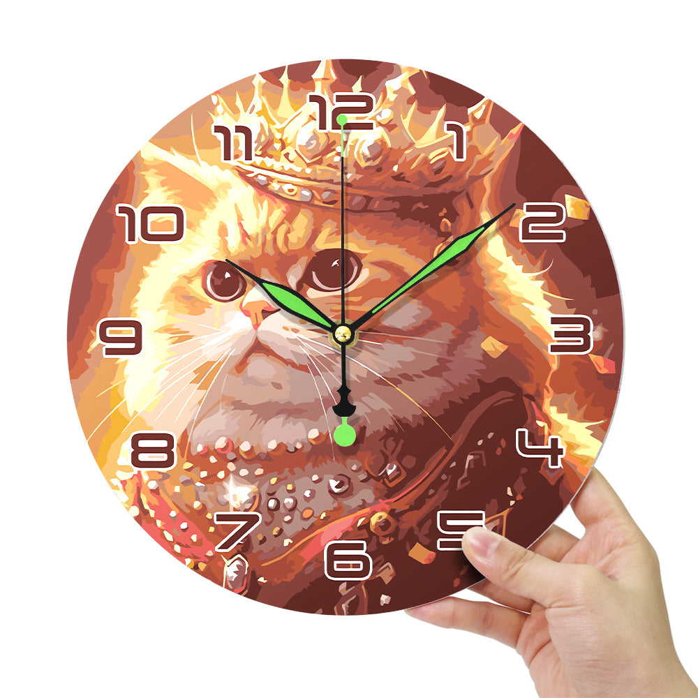 Paint the Moment – Regal Feline Clock Kit