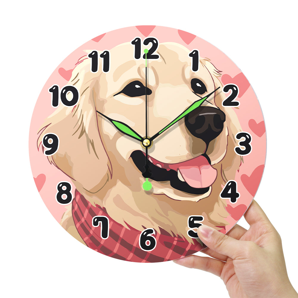 Paint the Moment – Golden Pup Clock Kit