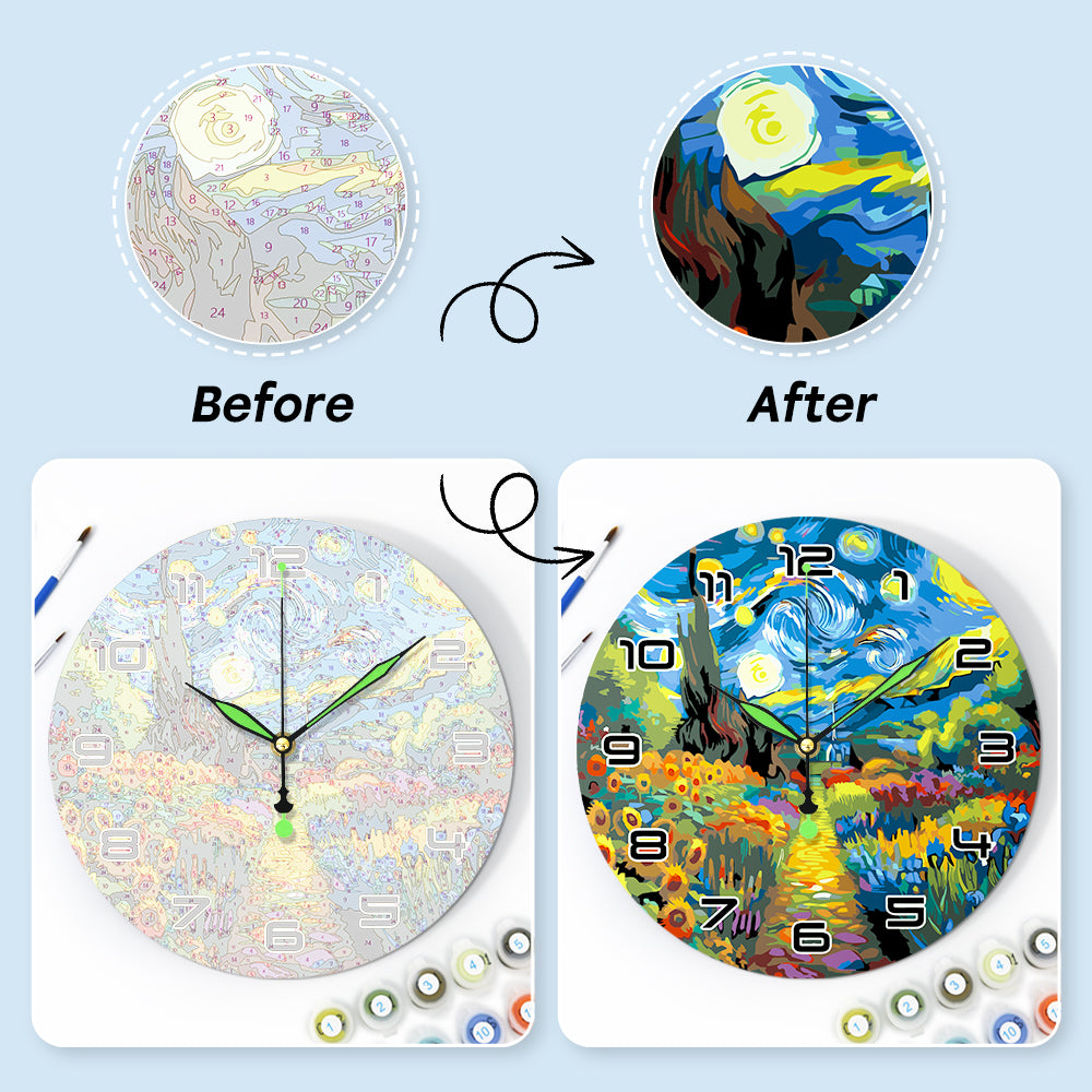Paint the Moment – Starry Garden Clock Kit