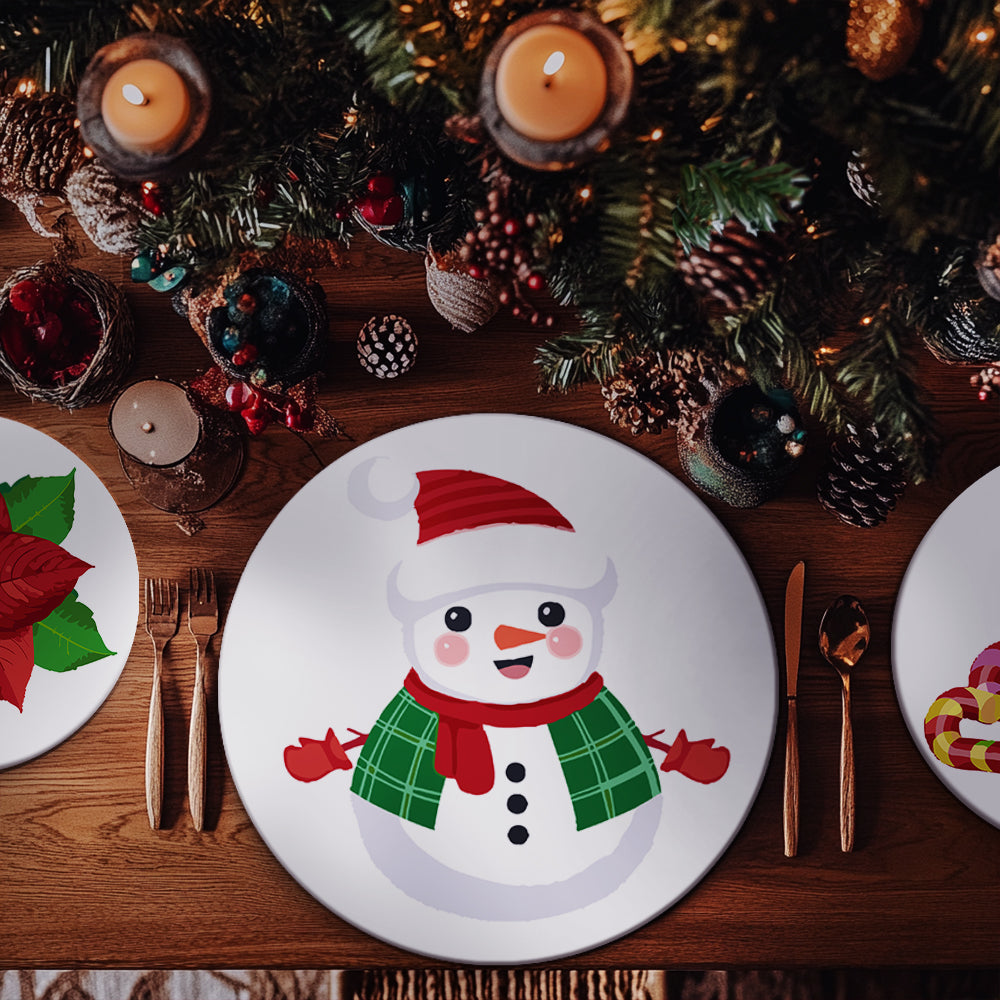 6 Piece Christmas Placemat Set 20cm - Set 28