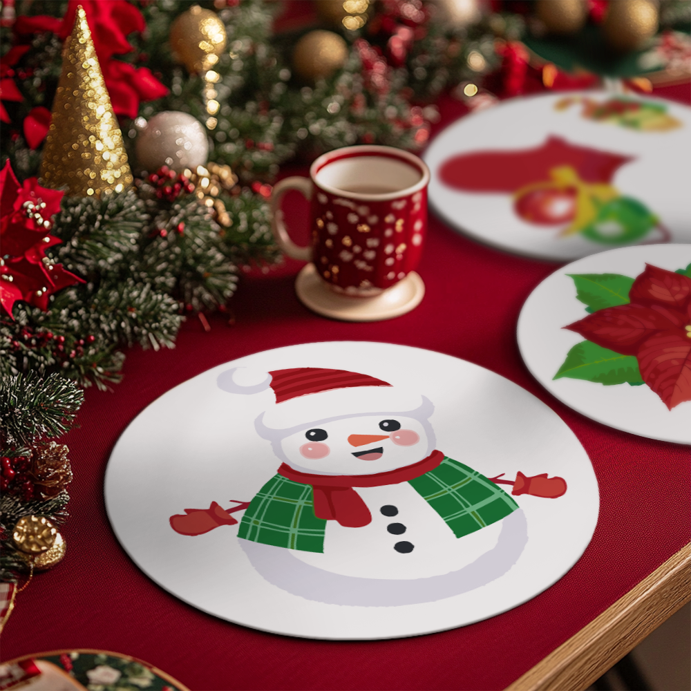 6 Piece Christmas Placemat Set 20cm - Set 28