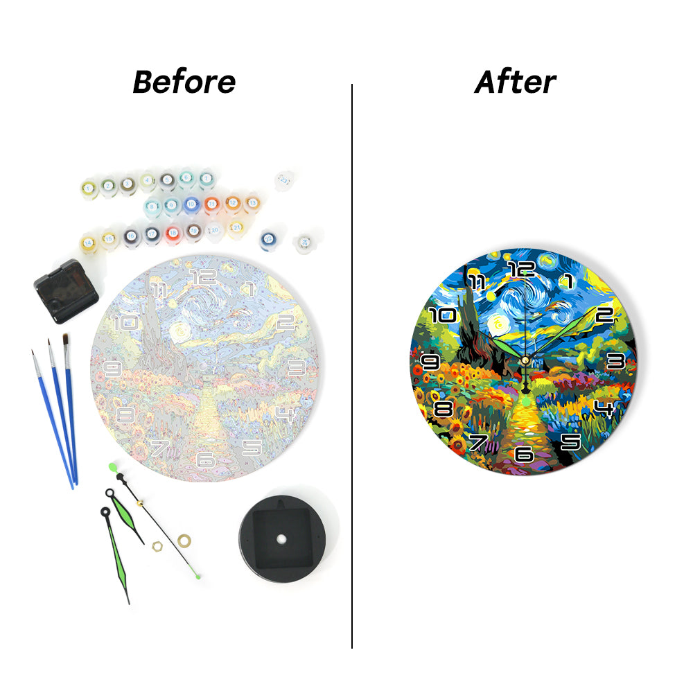 Paint the Moment – Starry Garden Clock Kit