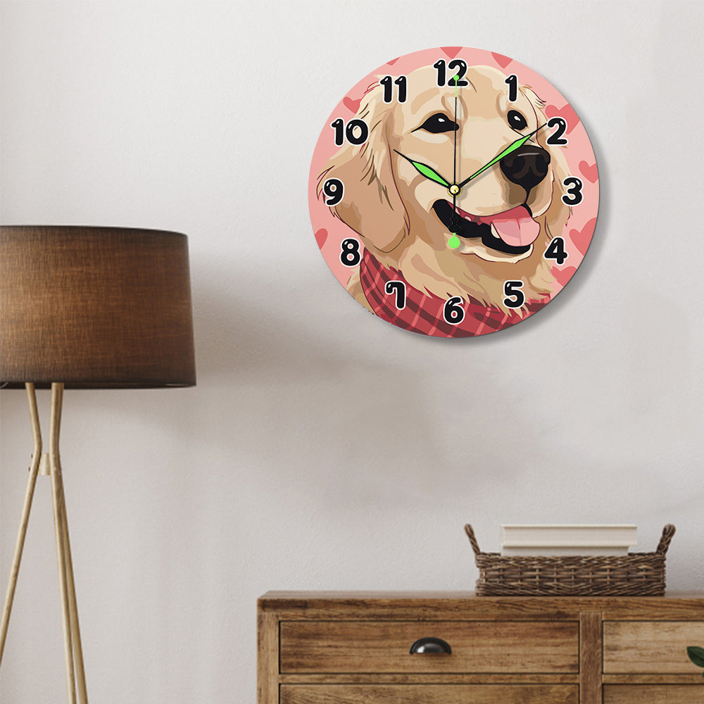 Paint the Moment – Golden Pup Clock Kit