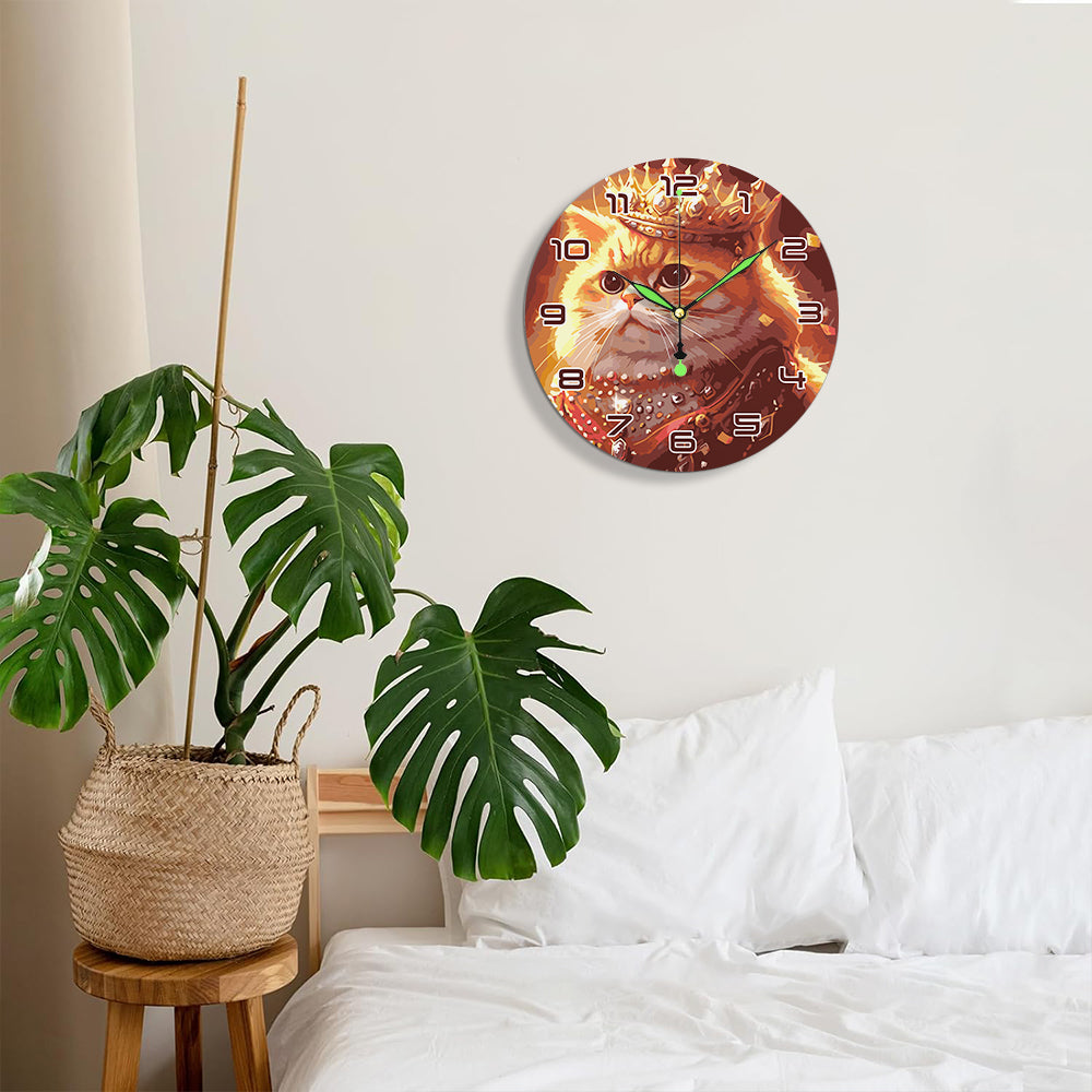 Paint the Moment – Regal Feline Clock Kit