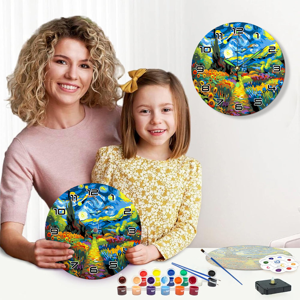 Paint the Moment – Starry Garden Clock Kit